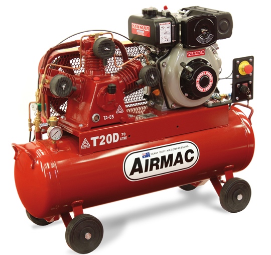 AIRMAC T20D Diesel Air Compressor Electric Start